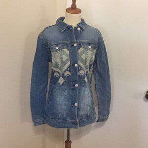 S LuLaRoe Jaxon Jean Jacket FF32 4510